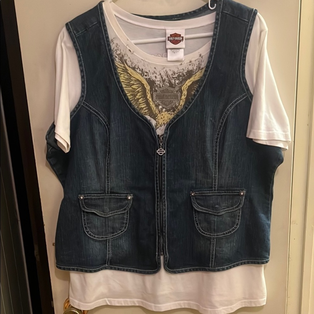 5 for 50. Harley-Davidson women’s plus size shirts $10 each.